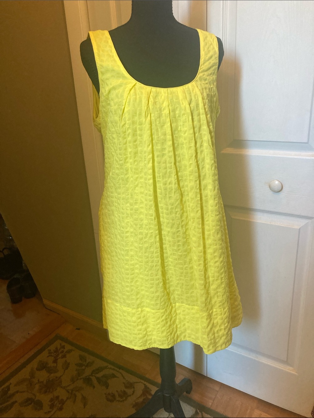 J. Crew Bright Yellow Sleeveless Mini Shift Dress. Size 10
